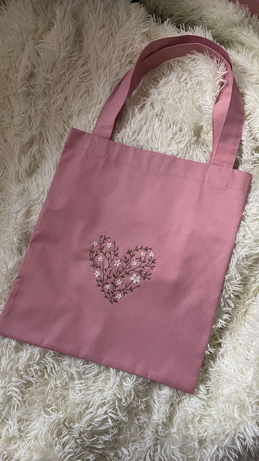 Handcrafted Tote Bag with Traditional Embroidery
