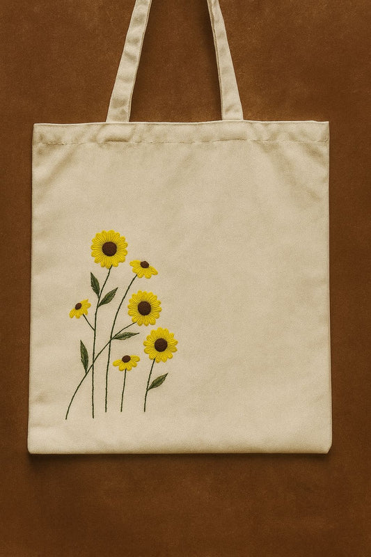 Handcrafted Tote Bag with Traditional Embroidery