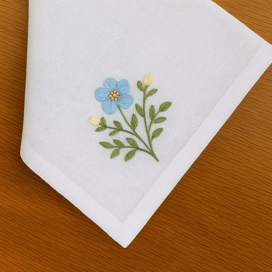 Handcrafted Handkerchiefs with Traditional Work