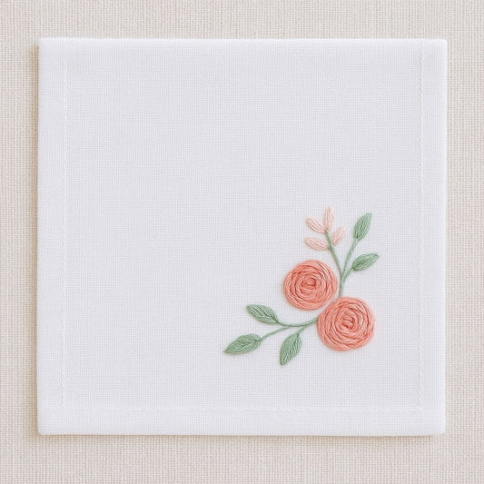 Handcrafted Handkerchiefs with Traditional Work