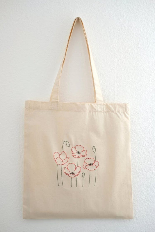 Handcrafted Tote Bag with Traditional Embroidery