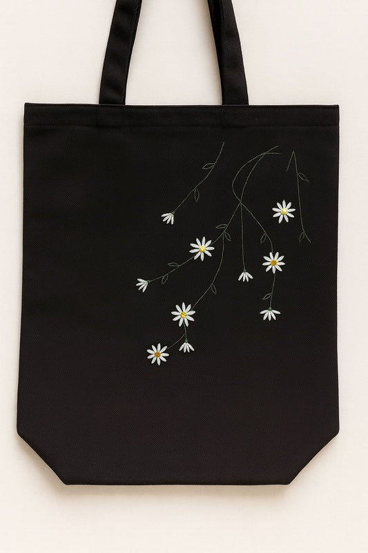 Handcrafted Tote Bag with Traditional Embroidery